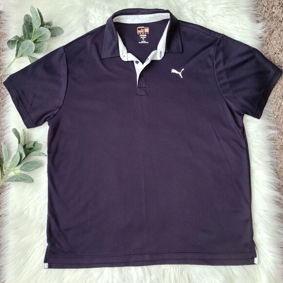 PUMA SportLifestyle DryCell Navy Polo Shirt XL - Picture 1 of 11